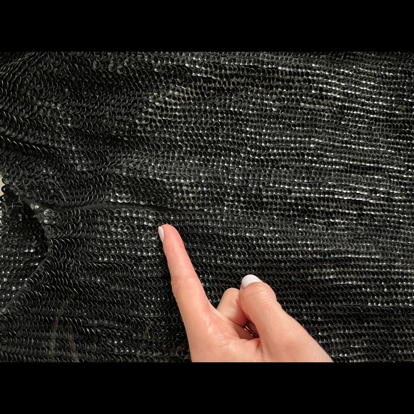 Retrofete Claire Mini Sequin Black Dress - Picture 5 of 5